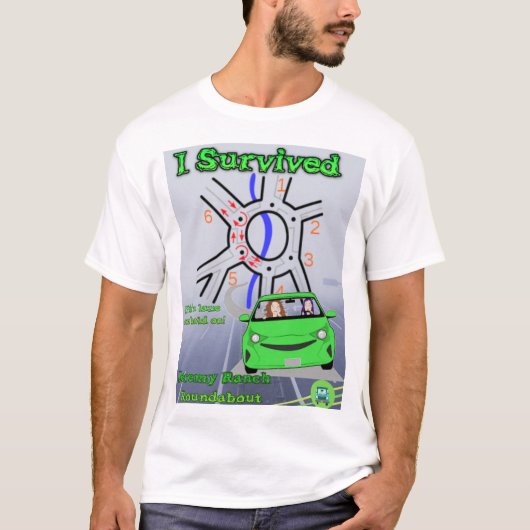 T-shirt Survie au rond-point Jeremy Ranch (Devant)