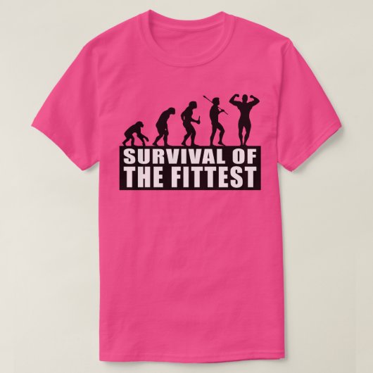 T-shirt Survie de la condition physique (Design devant)