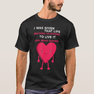 T-shirt Survie Open Heart Chirurgie Survivor Récupération