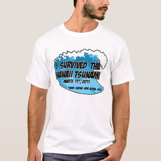 T-shirt Survivant 2011 de tsunami (Devant)