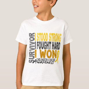 T-shirt Survivant 4 de Cancer d'enfance
