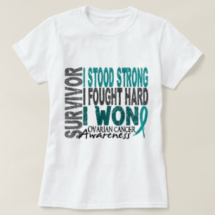 T-shirt Survivant 4 de Cancer ovarien
