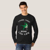 T-shirt Survivant d'amputation pour prothèse de jambe (Devant entier)