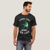 T-shirt Survivant d'amputation pour prothèse de jambe (Devant entier)