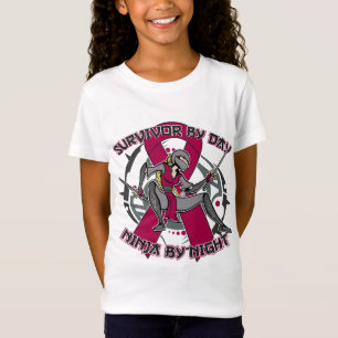 T-Shirt Survivant d'anévrisme cérébral par jour Ninja p
