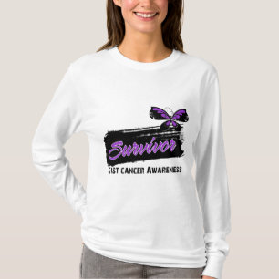T-shirt Survivant de Cancer d'ESSENTIEL de papillon de