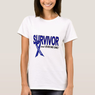T-shirt Survivant de cancer du colon et RESTER un
