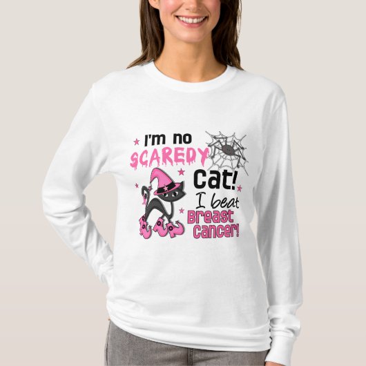 T-shirt Survivant de cancer du sein de Halloween 2 (Devant)