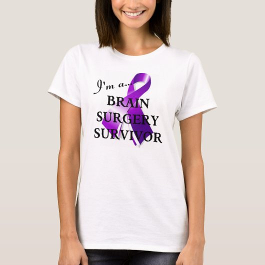 T-shirt Survivant de chirurgie cérébrale (Devant)