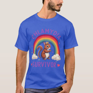 T-shirt Survivant de Chlamydia Drôle Embarrassant Humour A