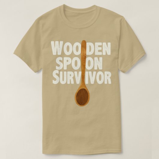 T-shirt Survivant de cuillère en bois (Design devant)