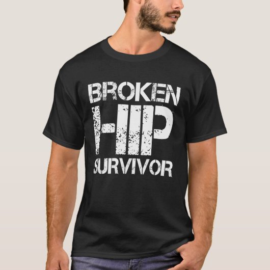 T-shirt Survivant de fracture de la hanche (Devant)