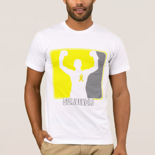 T-shirt Survivant de gain de cancer du testicule
