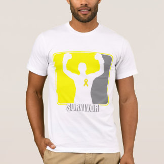 T-shirt Survivant de gain de cancer du testicule
