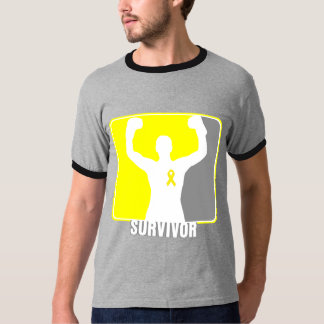 T-shirt Survivant de gain de cancer du testicule