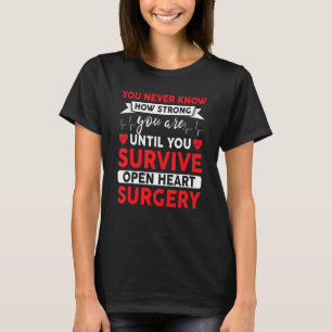 T-shirt Survivant de greffe cardiaque chirurgie du coeur o