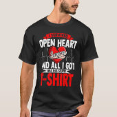 T-shirt Survivant de greffe cardiaque chirurgie du coeur o (Devant)