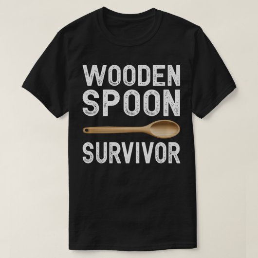 T-shirt Survivant de la cuillère en bois (Design devant)
