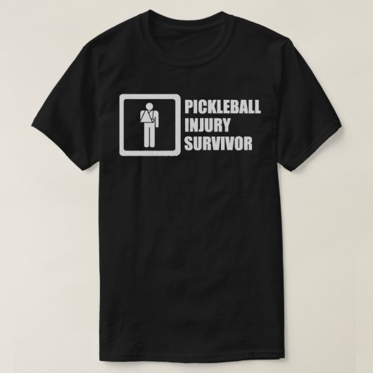 T-shirt Survivant de la lésion de Pickleball (Design devant)