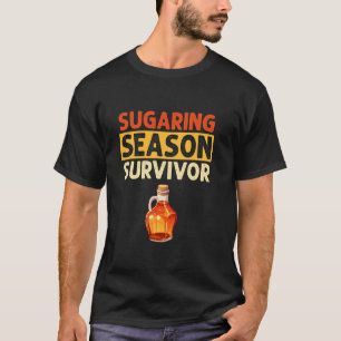 T-shirt Survivant de la saison des sucres pour tapeur d'ér