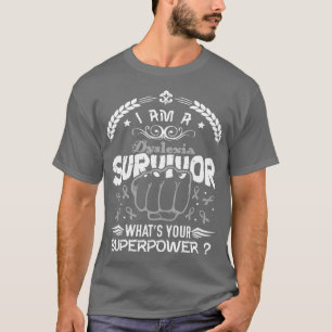T-shirt Survivant de la sensibilisation à la dyslexie Quel