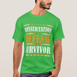T-shirt Survivant de la soutenance de thèse famille