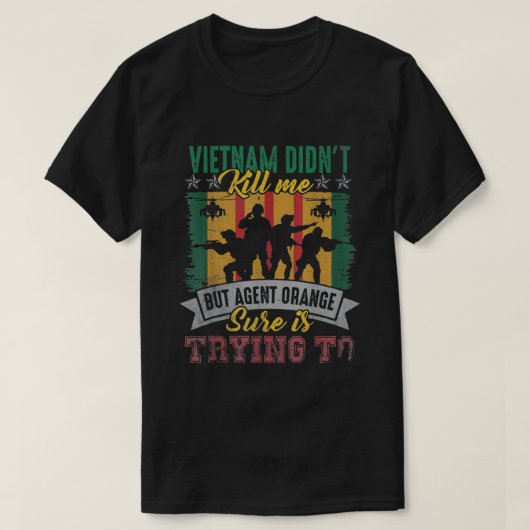 T-shirt Survivant de l'agent orange vétéran du Vietnam (Design devant)