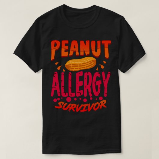 T-shirt Survivant de l'allergie aux arachides 3 (Design devant)