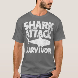 T-shirt Survivant de l'attaque de requin