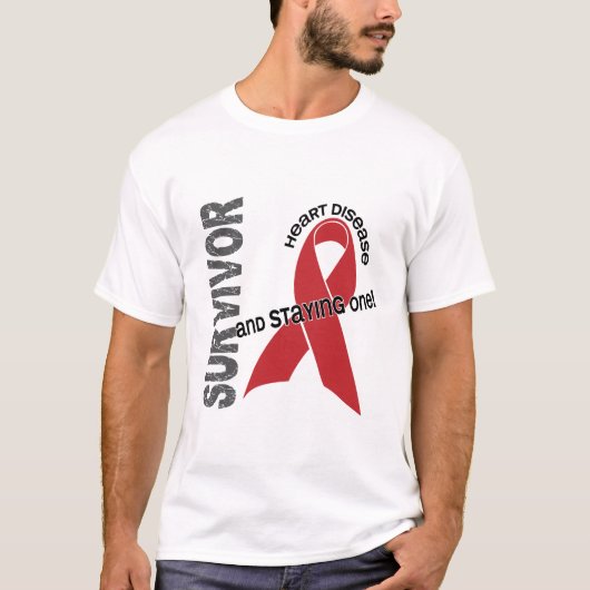 T-shirt Survivant de maladie cardiaque (Devant)