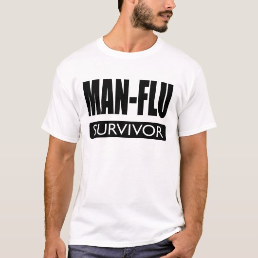 T-SHIRT SURVIVANT DE MAN-FLU (Devant)