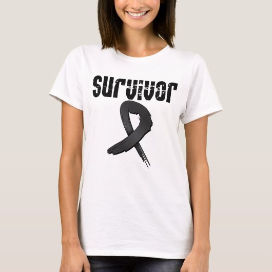 T-shirt SURVIVANT de mélanome (Devant)