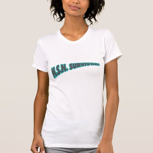 T-shirt Survivant de MSN dans Teal (Devant)