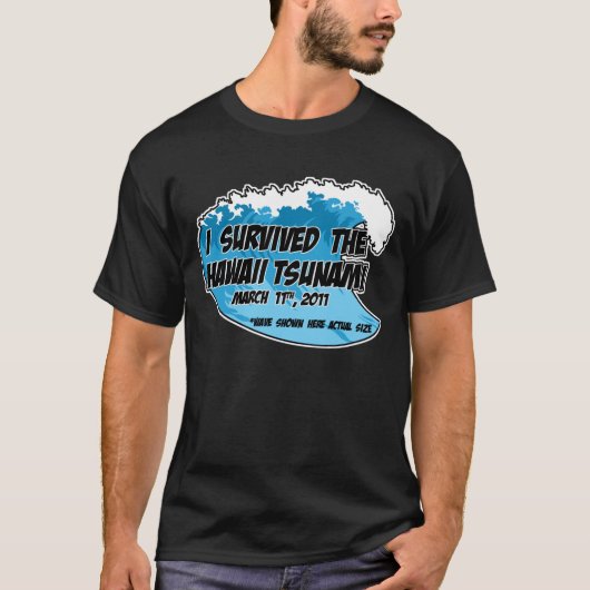 T-shirt Survivant de tsunami (Devant)