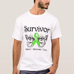 T-shirt Survivant Deco floral de lymphome de Non-Hodgkins