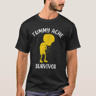 T-shirt Survivant des maux de ventre Femmes Hommes Mal de