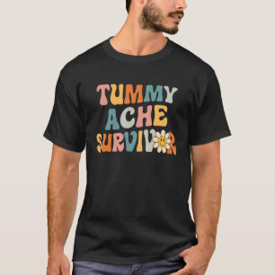 T-shirt Survivant des Maux de Ventre Mal de Ventre Rétro V