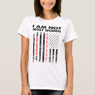 T-shirt survivant du cancer du sang je ne suis pas la plup