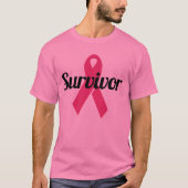 T-shirt Survivant du cancer du sein (Devant)