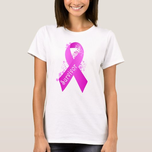T-shirt survivant du cancer du sein (Devant)