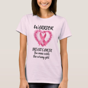 T-shirt Survivant du cancer du sein, guerrier du cancer du