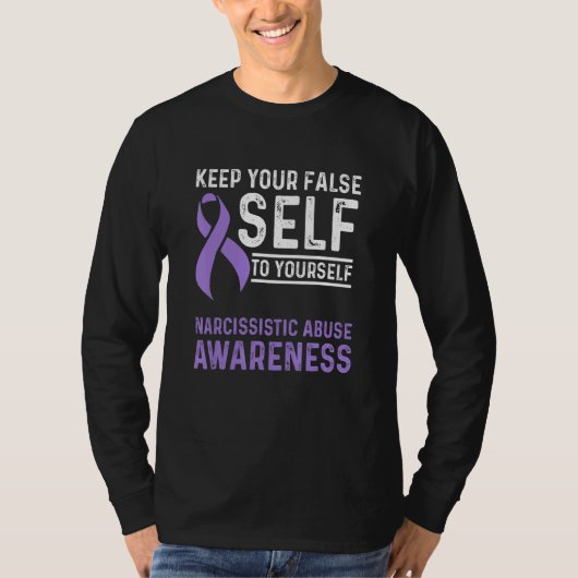 T-shirt Survivant d'un faux Soi de la conscience de l'Abus (Devant)