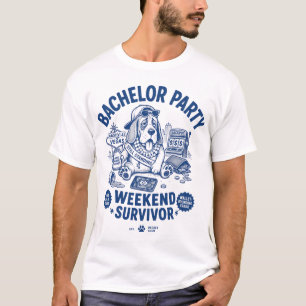 T-shirt Survivant d'un week-end de soirée d'enterrement de