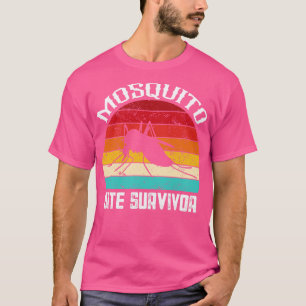 T-shirt Survivant d'une morsure de moustique rétro