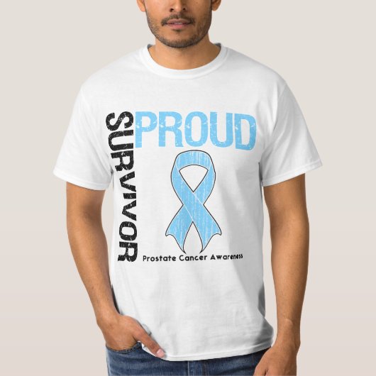 T-shirt Survivant fier - cancer de la prostate (Devant)