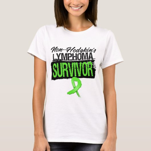 T-shirt Survivant frais de lymphome non Hodgkinien (Devant)