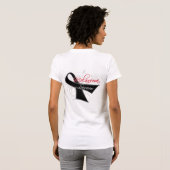 T-shirt Survivant - mélanome (Dos entier)