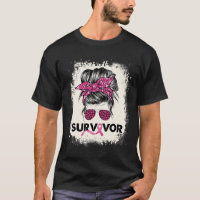 Survivant Messy Bun Cerveau Sensibilisation au can