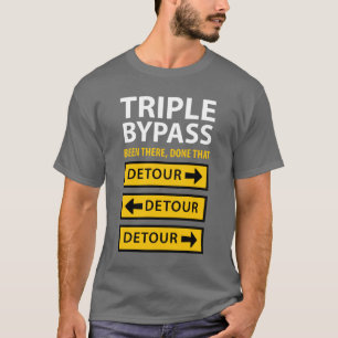 T-shirt Survivant triple drôle de chirurgie cardiaque de