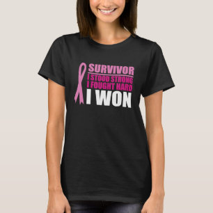 T-shirt Survivante sensibilisation au cancer du sein Je me